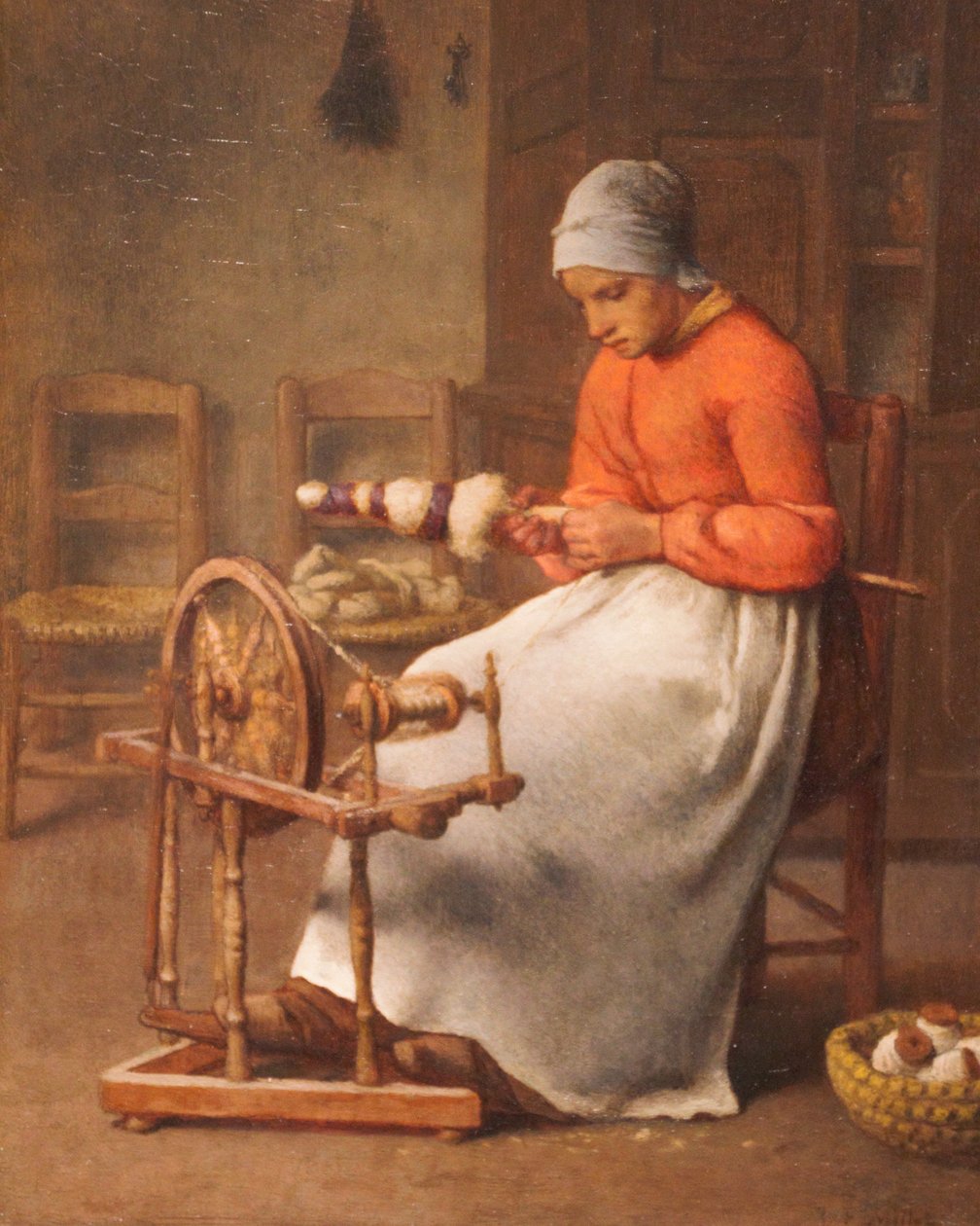 Donna che gira da Jean Francois Millet