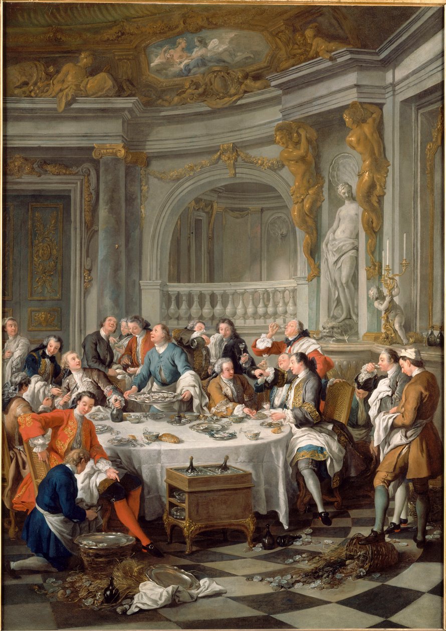 Pranzo a base di ostriche da Jean François de Troy