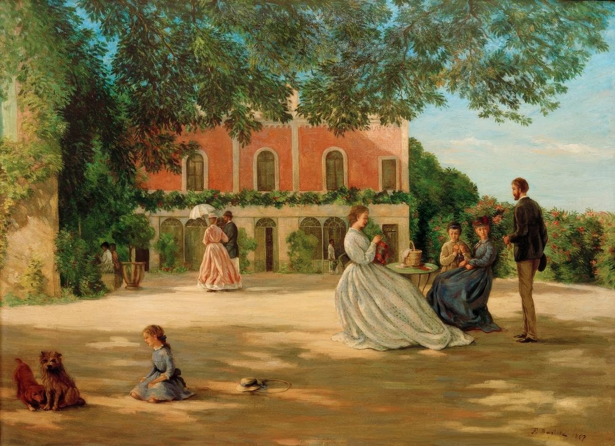 La terrazza di Méric da Jean Frederic Bazille