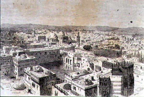 Gerusalemme negli anni 1860 da Jean Georges (after) Huyot