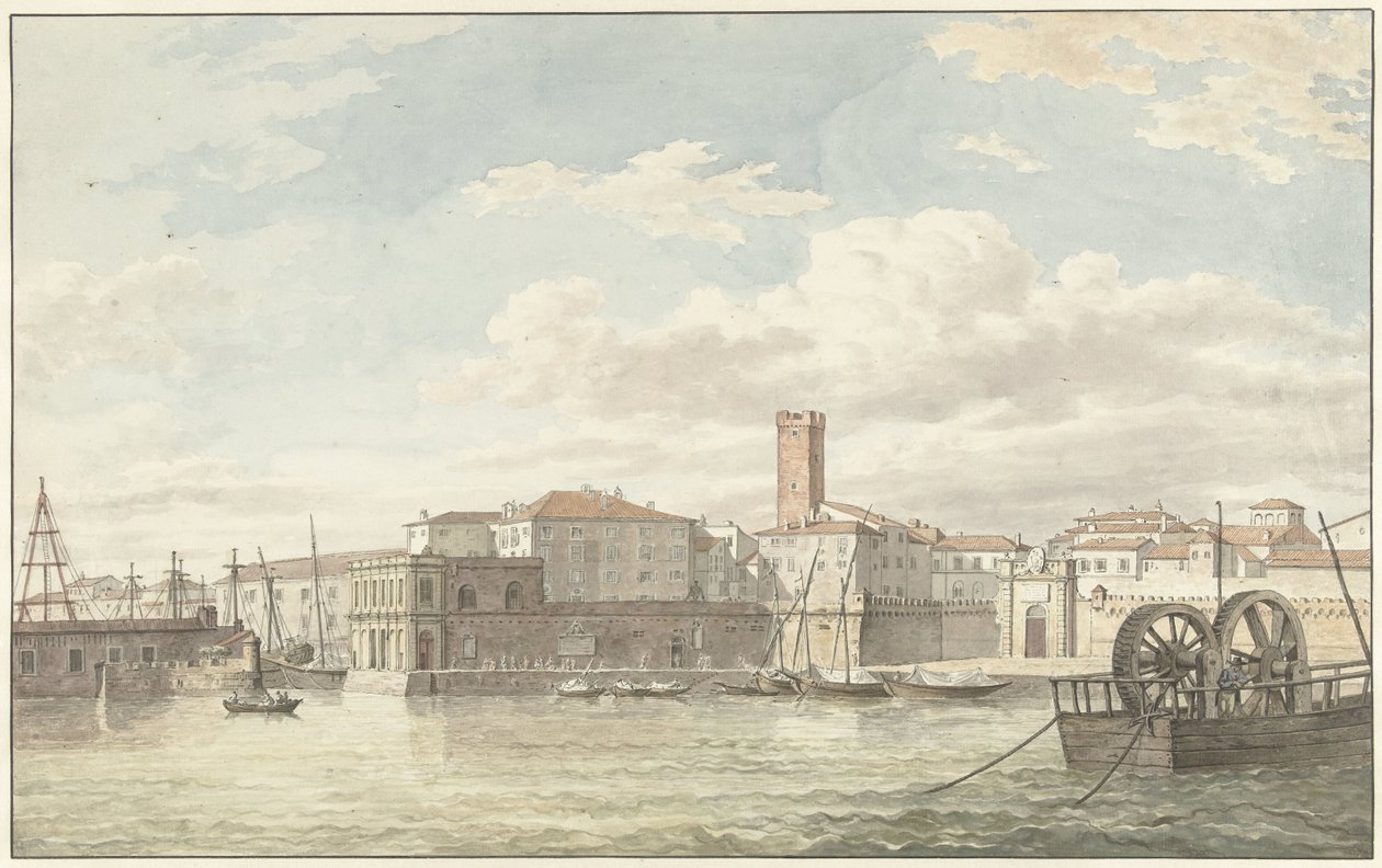 Il porto di Civitavecchia da Jean Grandjean