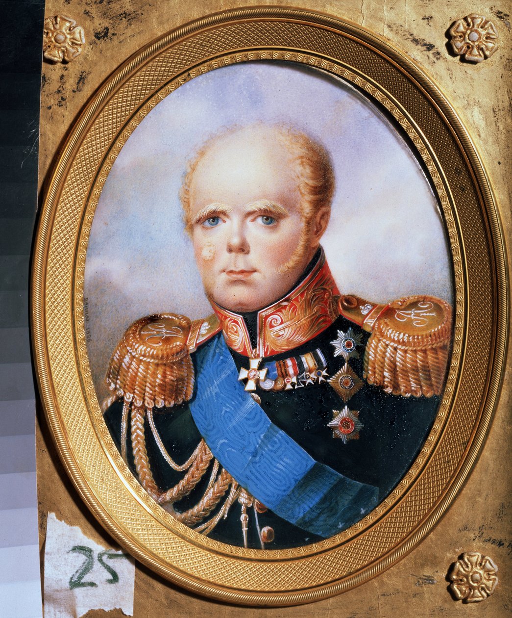 Ritratto del granduca Costantino Pavlovich di Russia da Jean Henri Benner