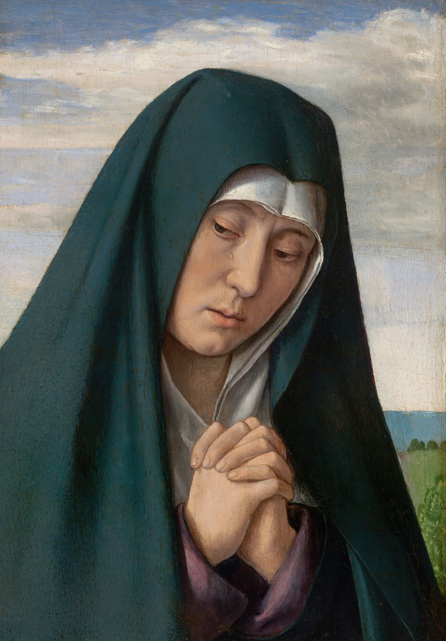 Frammento da Cristo che porta la croce: Vergine in lutto da Jean Hey