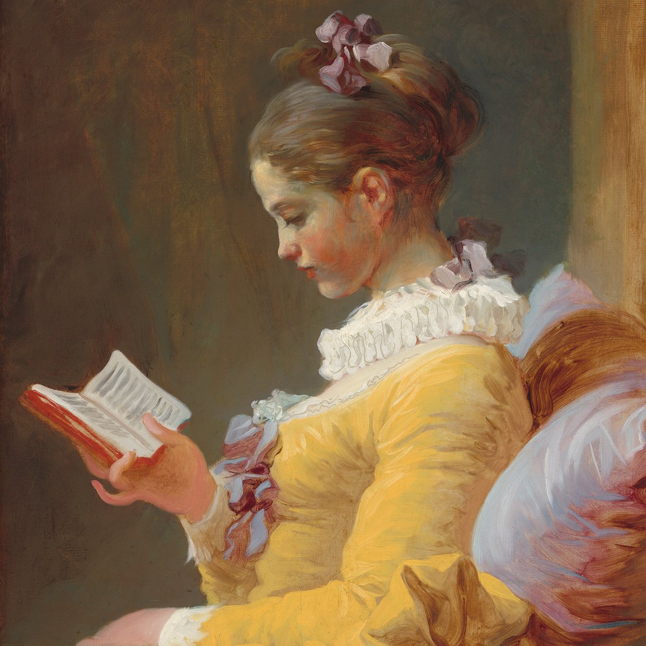 Francese: Jeune Fille lisant La lettrice da Jean Honore Fragonard