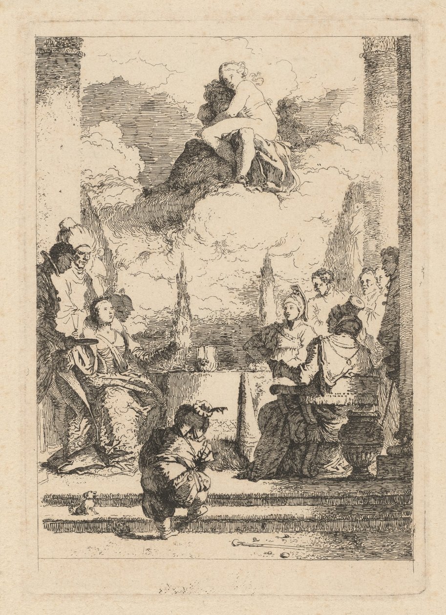 Il Banchetto di Antonio e Cleopatra da Jean Honoré Fragonard after Giovanni Battista Tiepolo