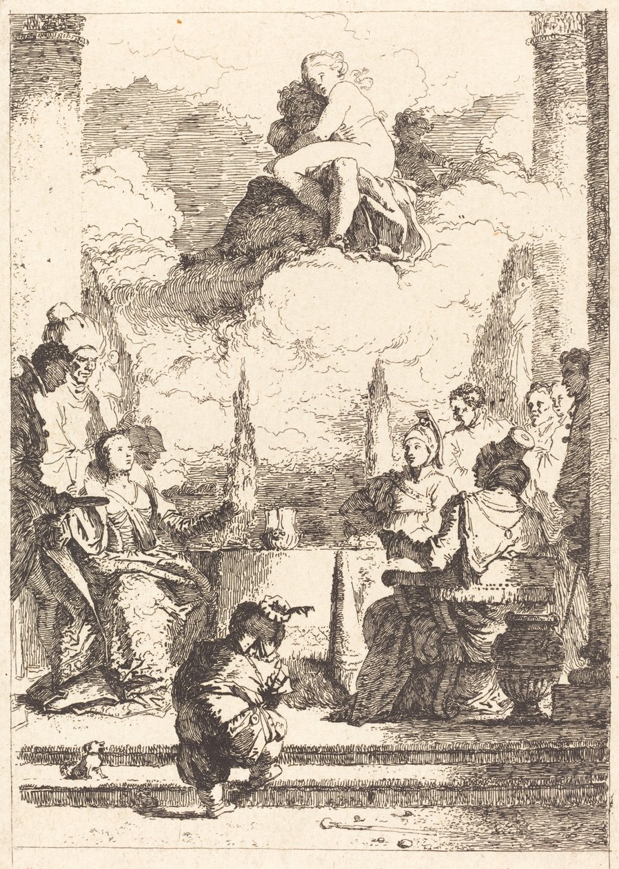 Il banchetto di Antonio e Cleopatra da Jean Honoré Fragonard after Giovanni Battista Tiepolo