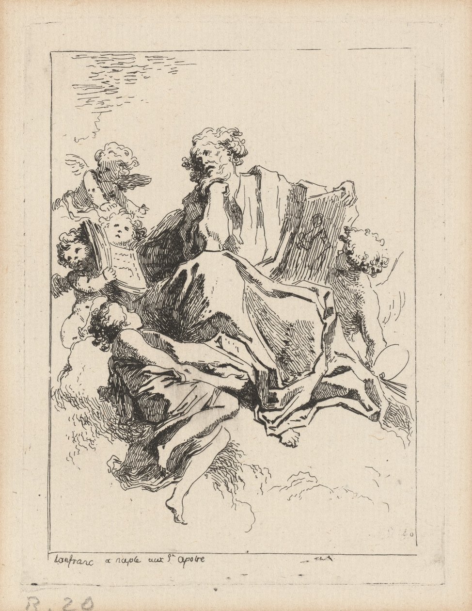 San Luca da Jean Honoré Fragonard after Giovanni Lanfranco