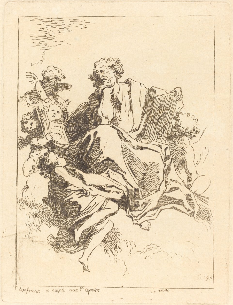 San Luca da Jean Honoré Fragonard after Giovanni Lanfranco