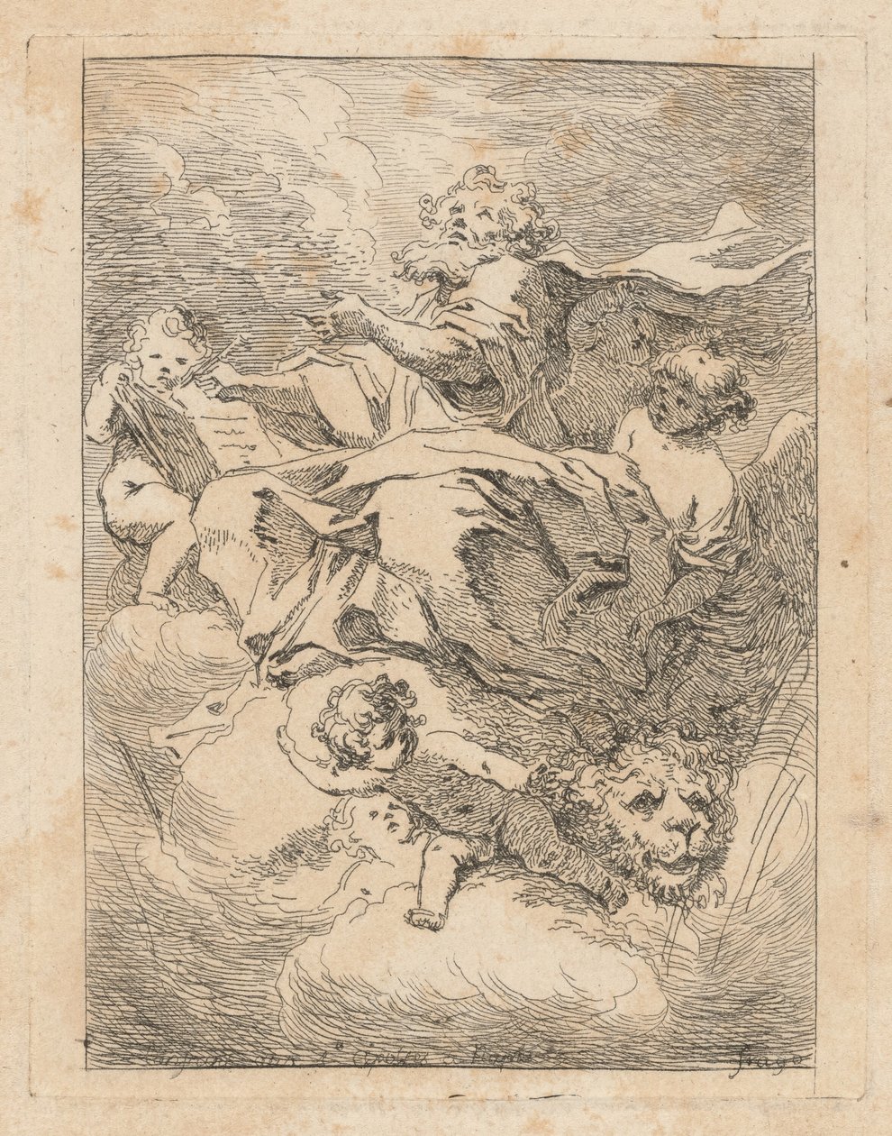 San Marco da Jean Honoré Fragonard after Giovanni Lanfranco