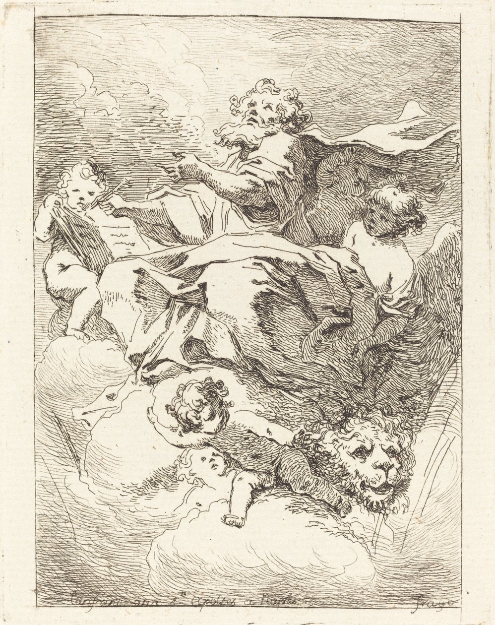 San Marco da Jean Honoré Fragonard after Giovanni Lanfranco