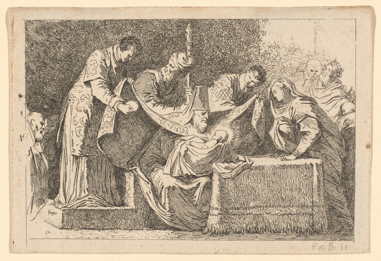 La circoncisione da Jean Honoré Fragonard after Jacopo Tintoretto