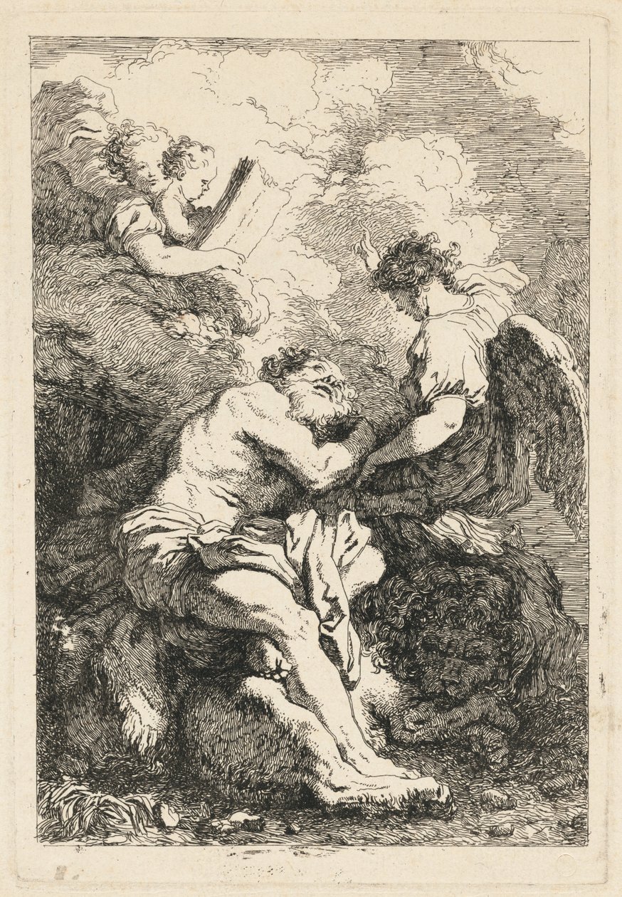 La visione di San Girolamo da Jean Honoré Fragonard after Johann Liss