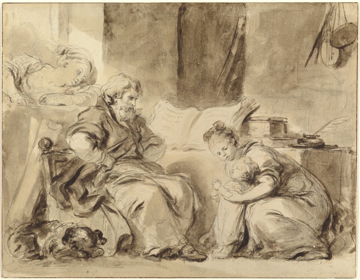 Una preghiera per il nonno da Jean Honore Fragonard