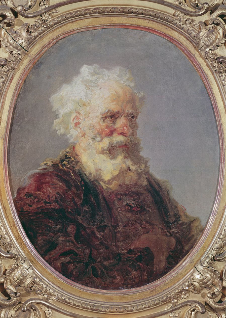 Un uomo anziano dai capelli bianchi, c.1767 da Jean Honore Fragonard