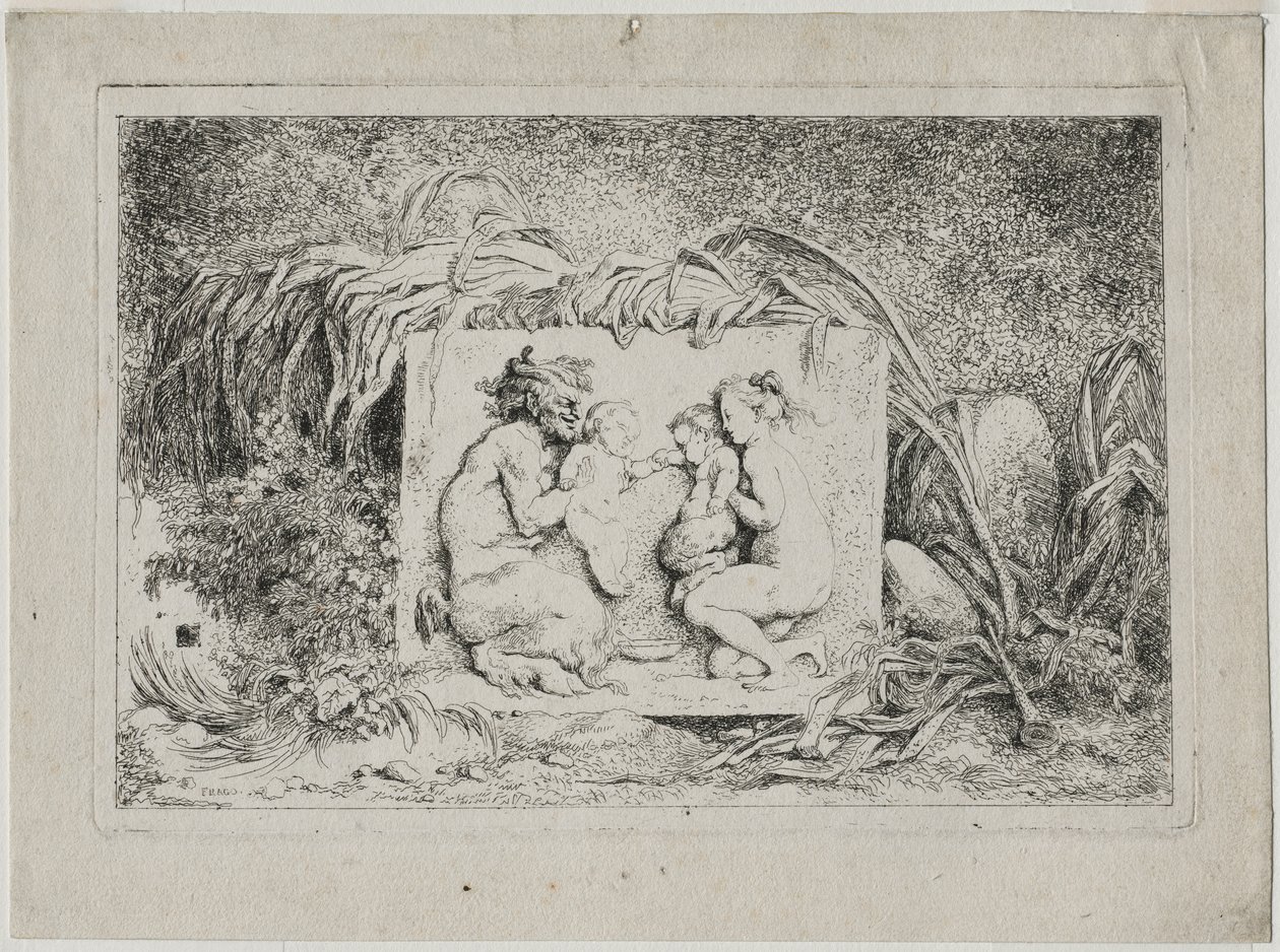 Baccanali: La Famiglia del Satiro da Jean Honore Fragonard