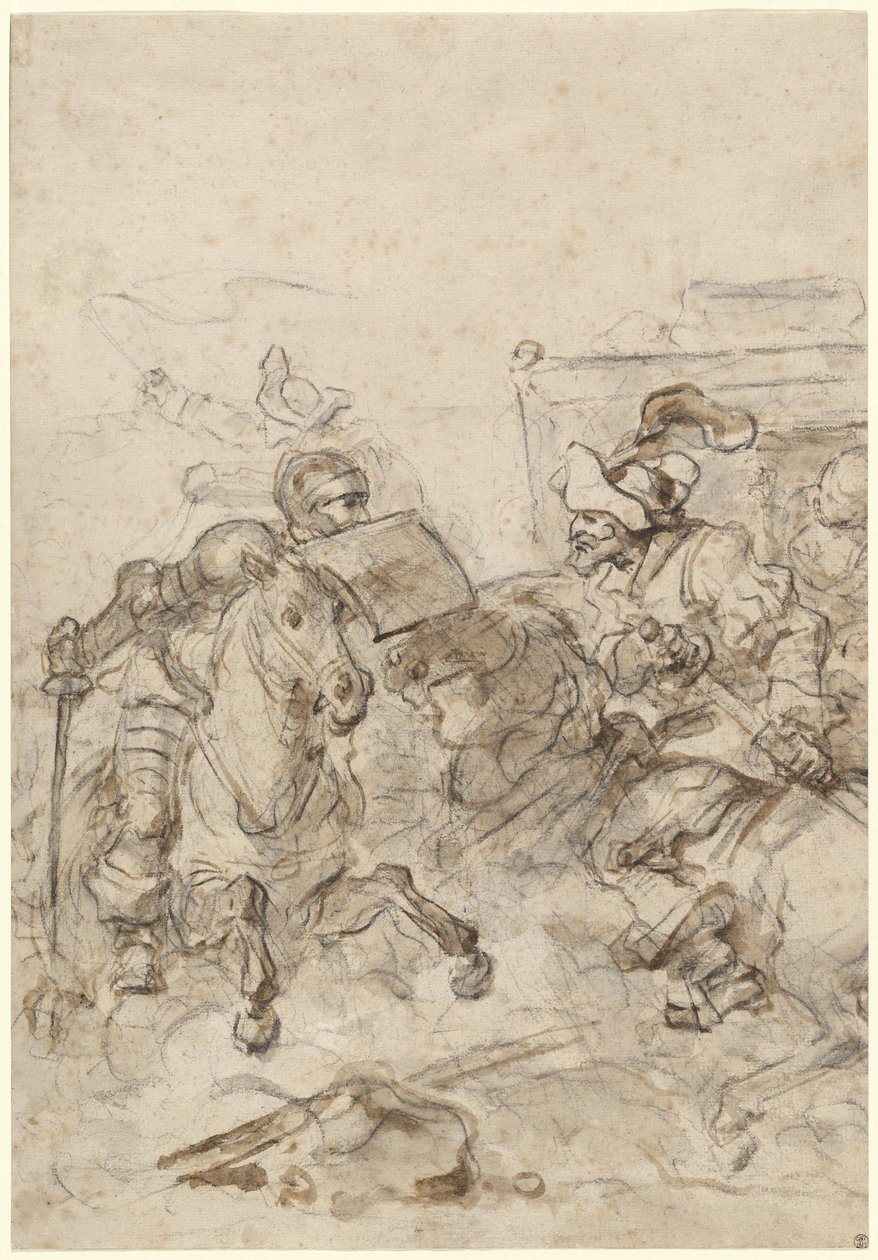 Don Chisciotte Attacca il Biscaglino da Jean Honore Fragonard