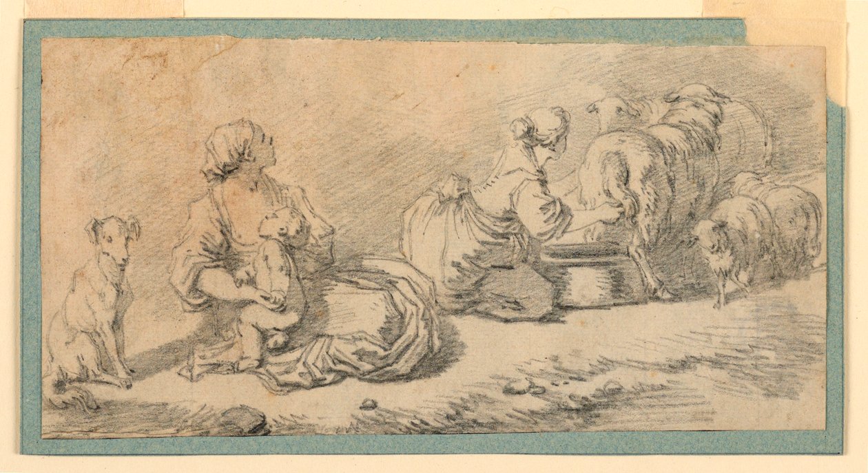 Disegno, Scena pastorale, 1770 ca. da Jean Honore Fragonard