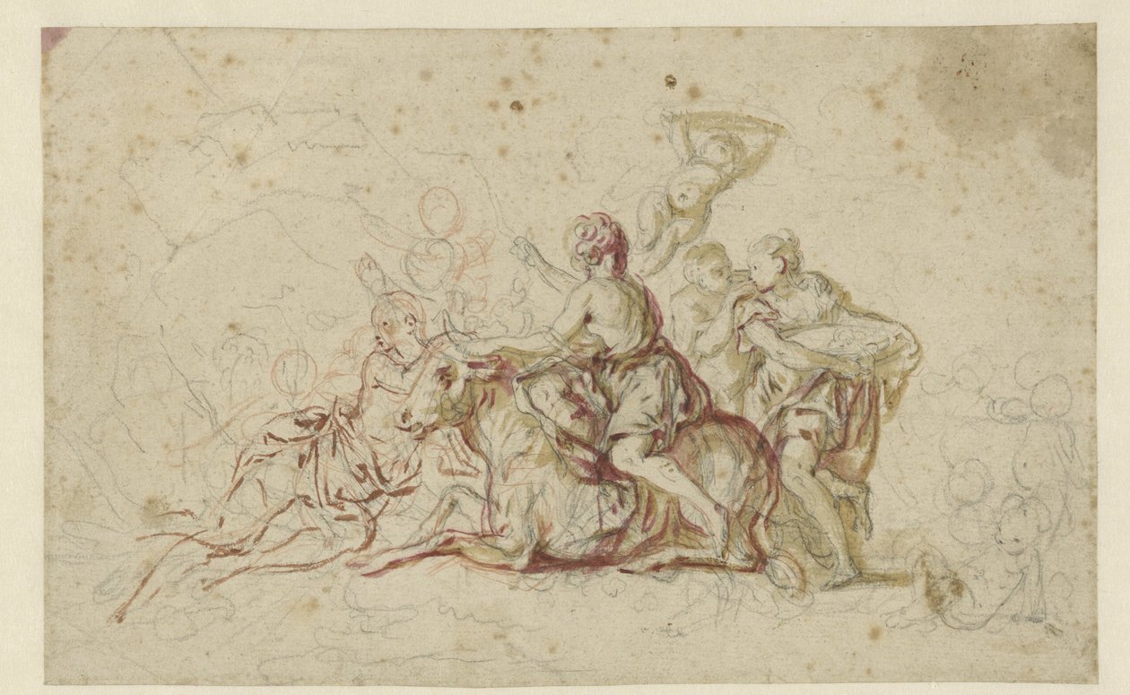 Europa rapita da Giove in forma di toro da Jean Honore Fragonard