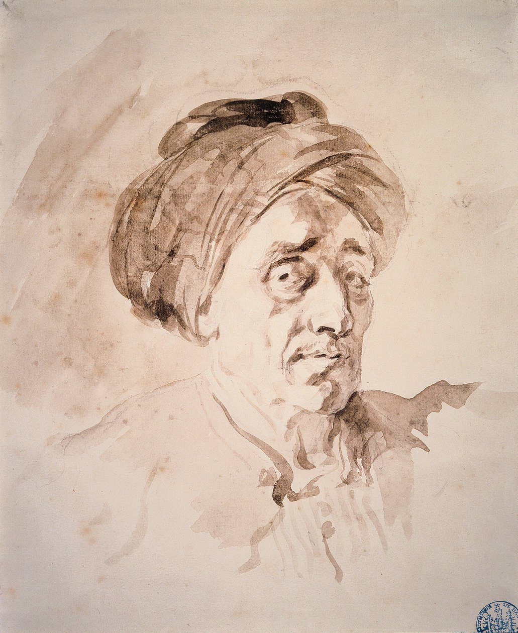 Testa con turbante da Jean Honore Fragonard