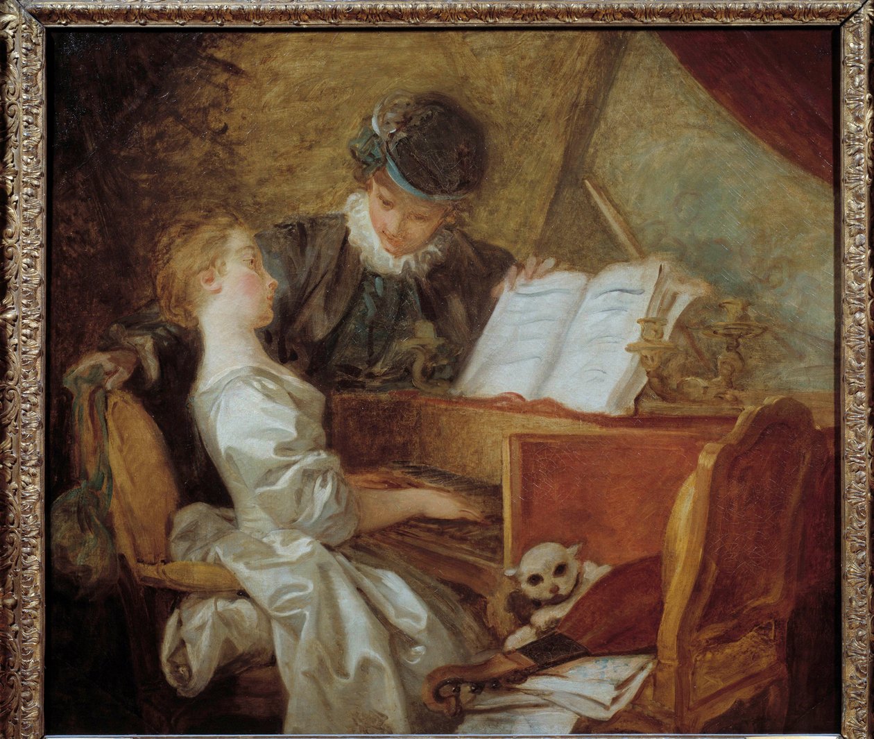 La lezione di musica da Jean-Honore Fragonard