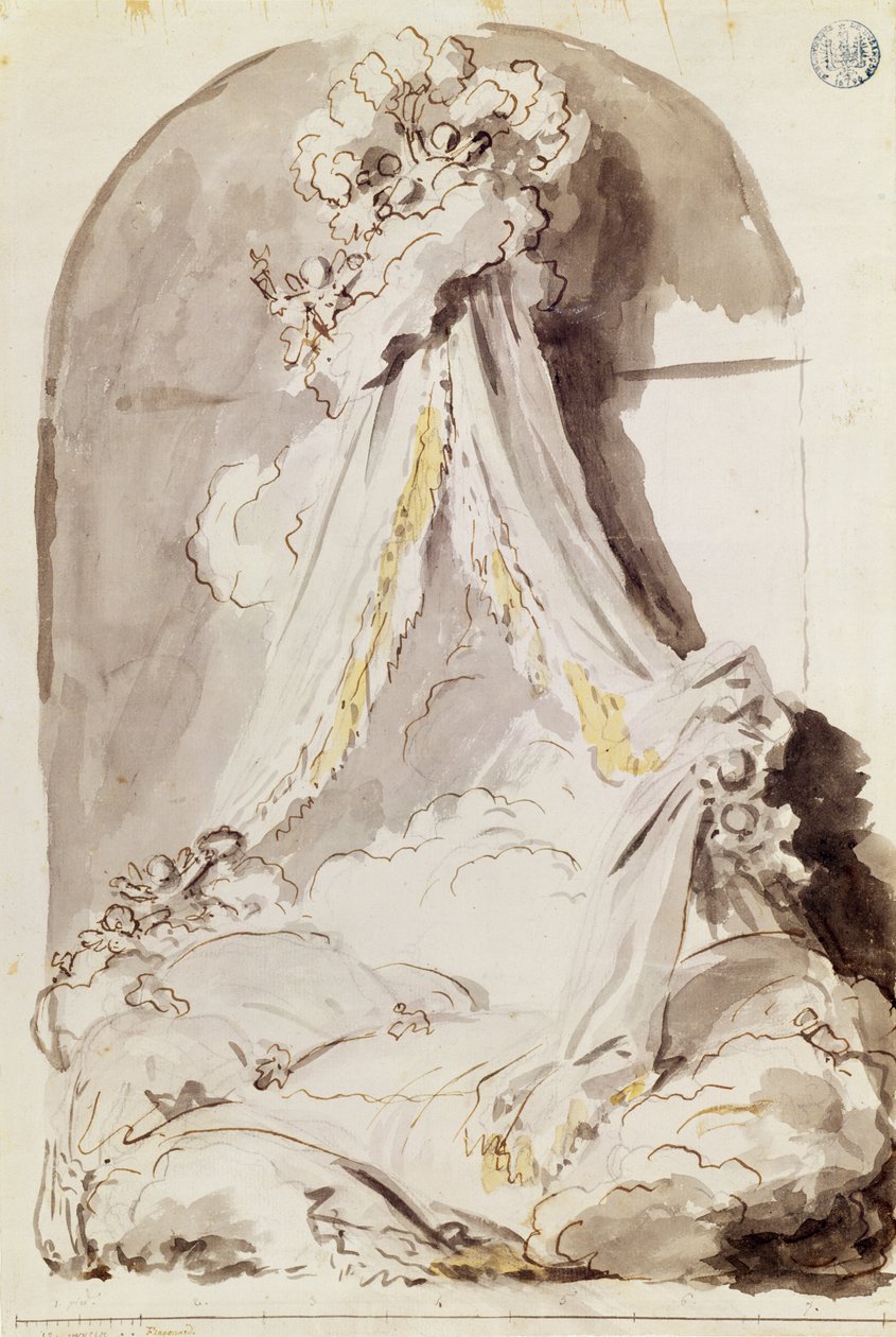 Letto degli amanti da Jean Honore Fragonard