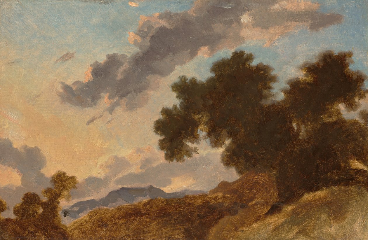 Paesaggio montano al tramonto, c. 1765 da Jean Honore Fragonard
