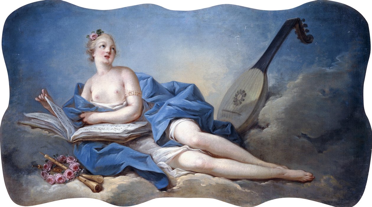 Personificazione della musica da Jean Honore Fragonard