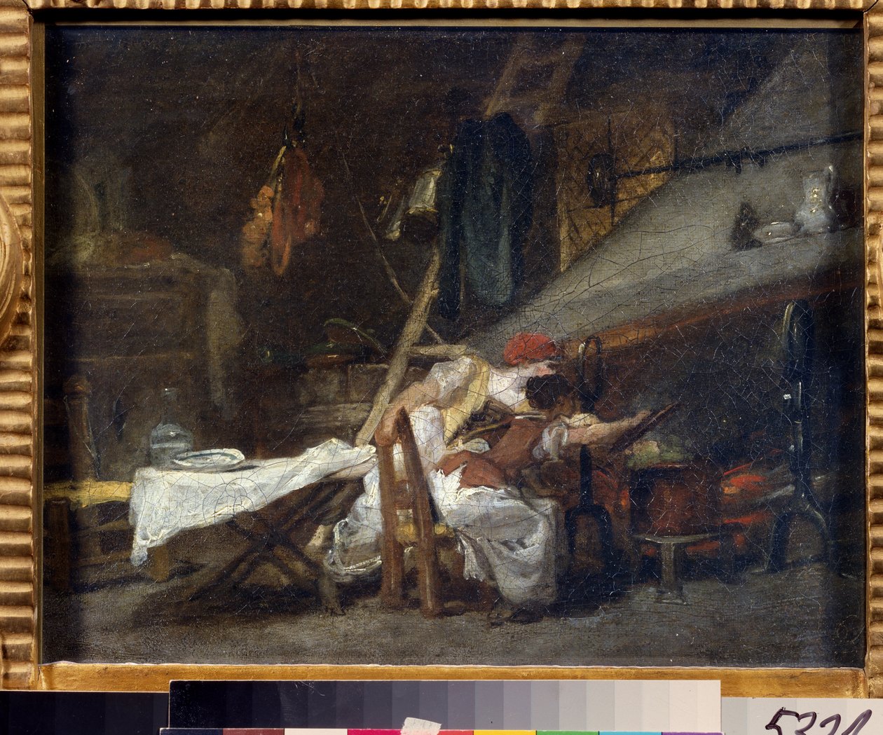 Vicino alla stufa da Jean Honore Fragonard