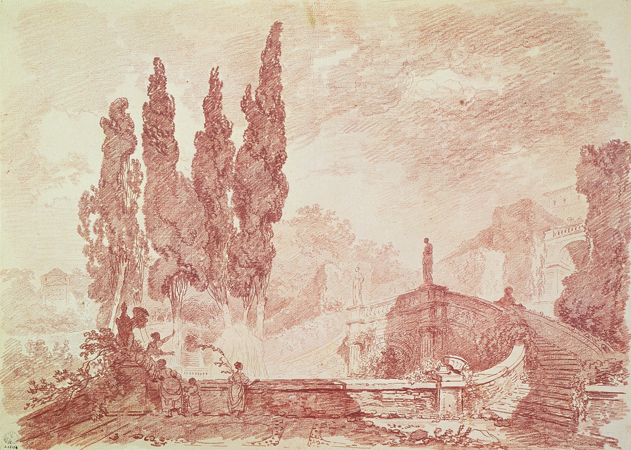 Scala nei giardini della Villa d