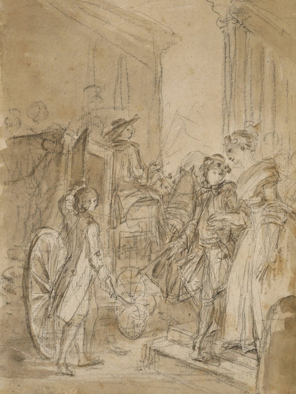 La partenza in carrozza da Jean Honore Fragonard