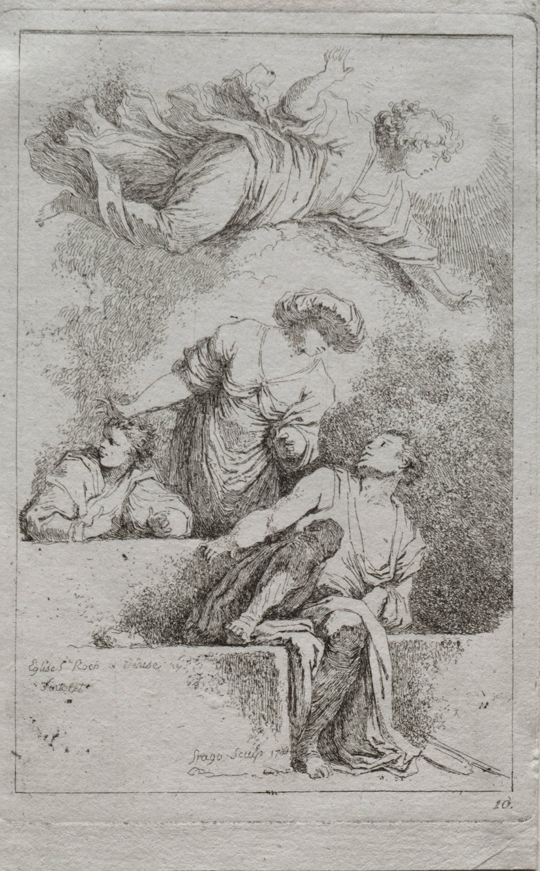 I discepoli alla tomba, 1764 da Jean Honore Fragonard