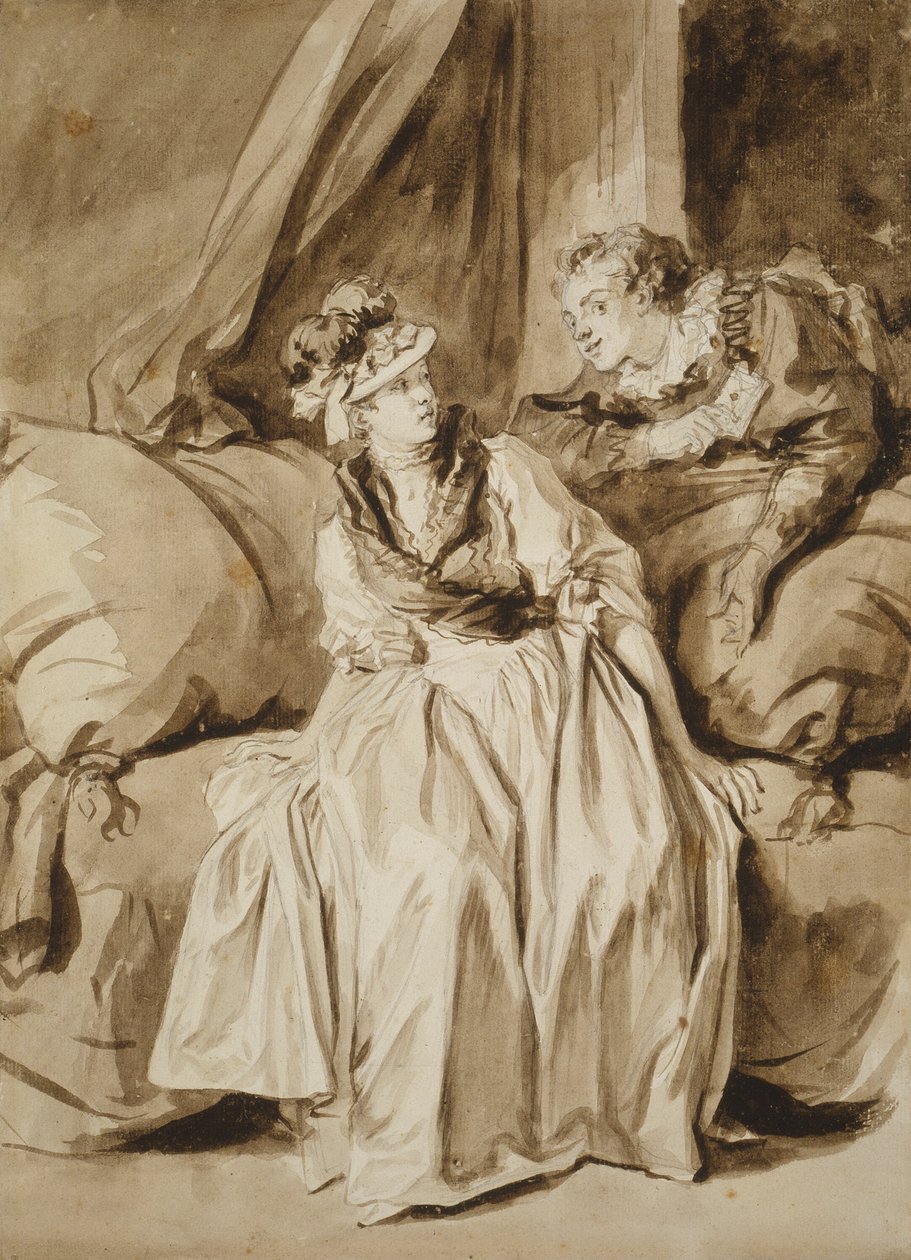 La lettera, o La conversazione spagnola da Jean Honore Fragonard