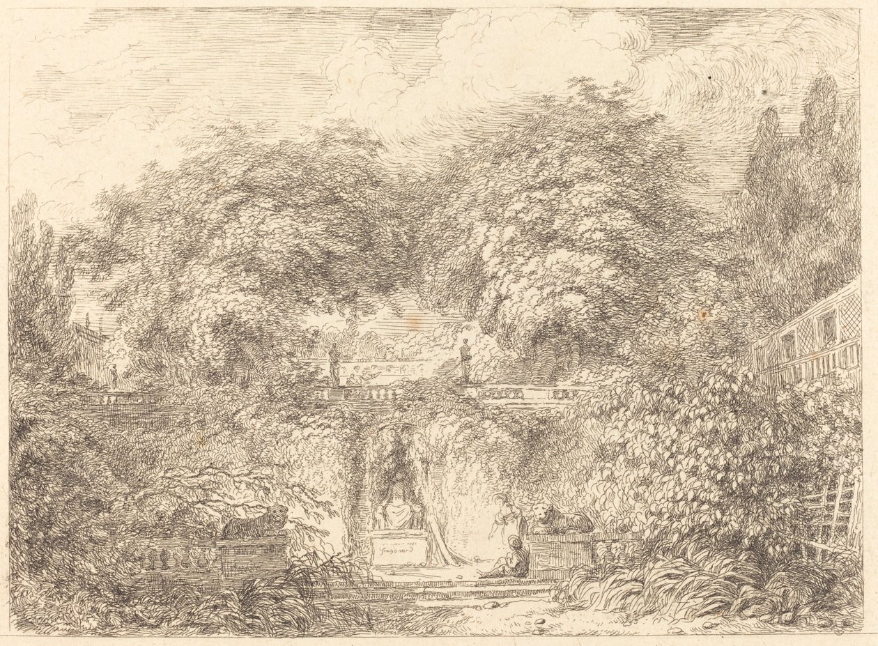 Il piccolo parco (Le petit parc) da Jean Honore Fragonard