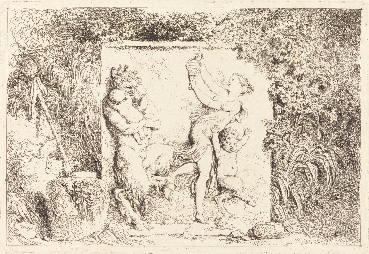 La danza dei satiri da Jean Honore Fragonard