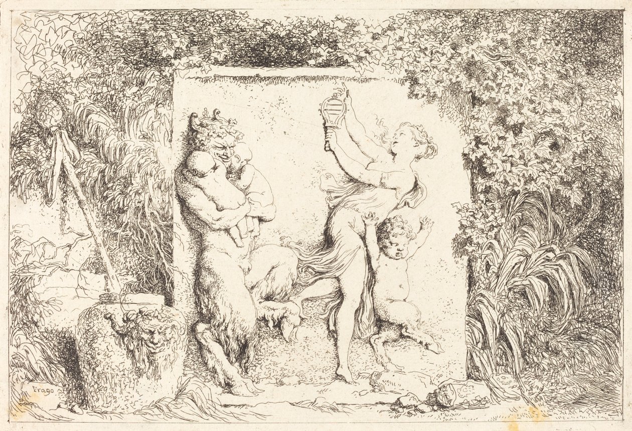 La danza dei satiri (Danse de satyres) da Jean Honore Fragonard