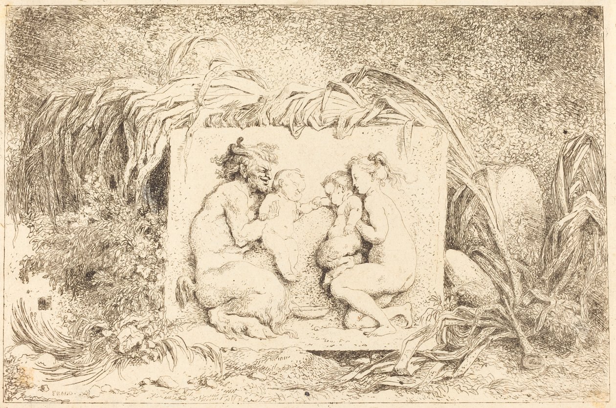 La famiglia del satiro da Jean Honore Fragonard
