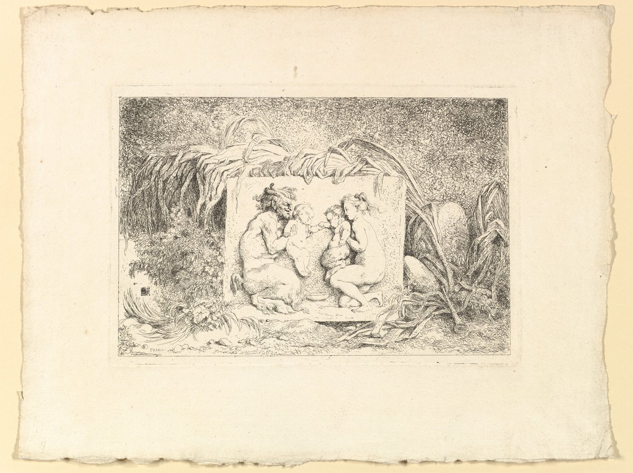 La famiglia dei satiri, 1763 da Jean Honore Fragonard