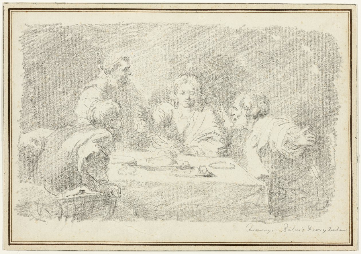 La cena di Emmaus da Jean-Honore Fragonard
