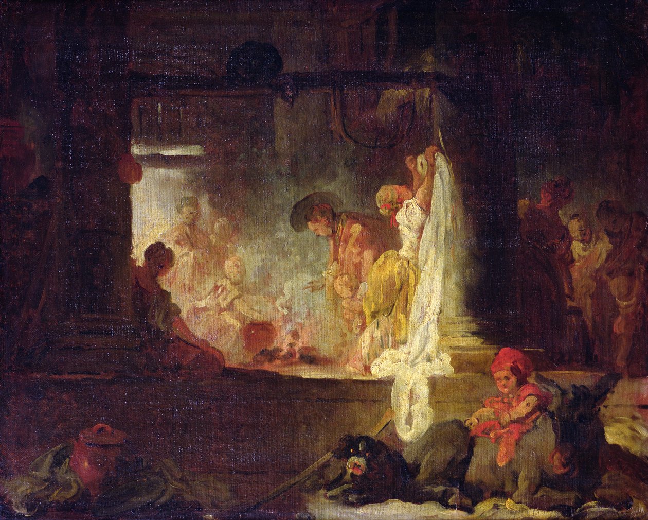 Le lavandaie, c.1759 da Jean Honore Fragonard