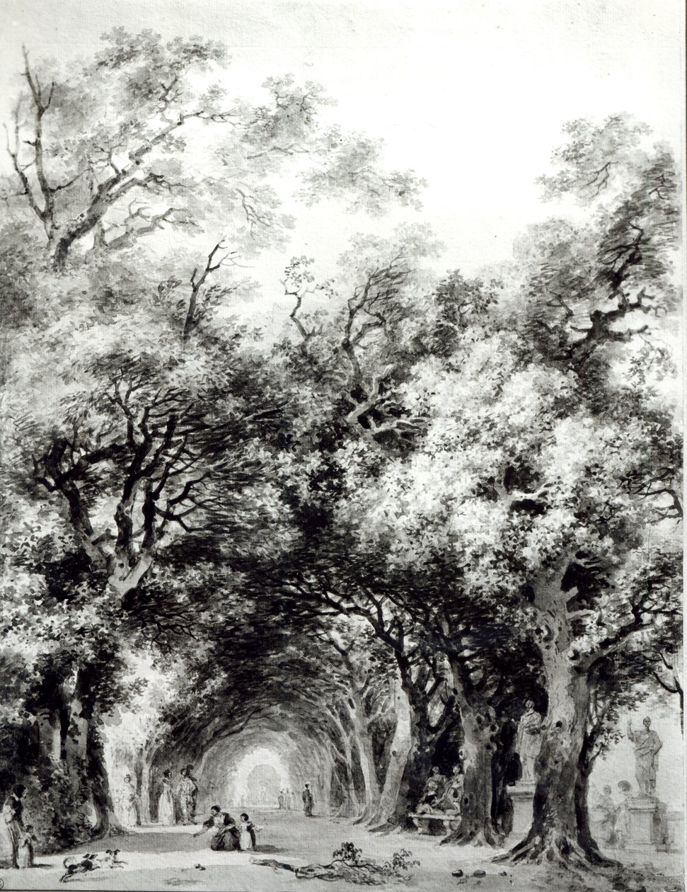 Il viale ombroso, c.1773-74 da Jean Honore Fragonard