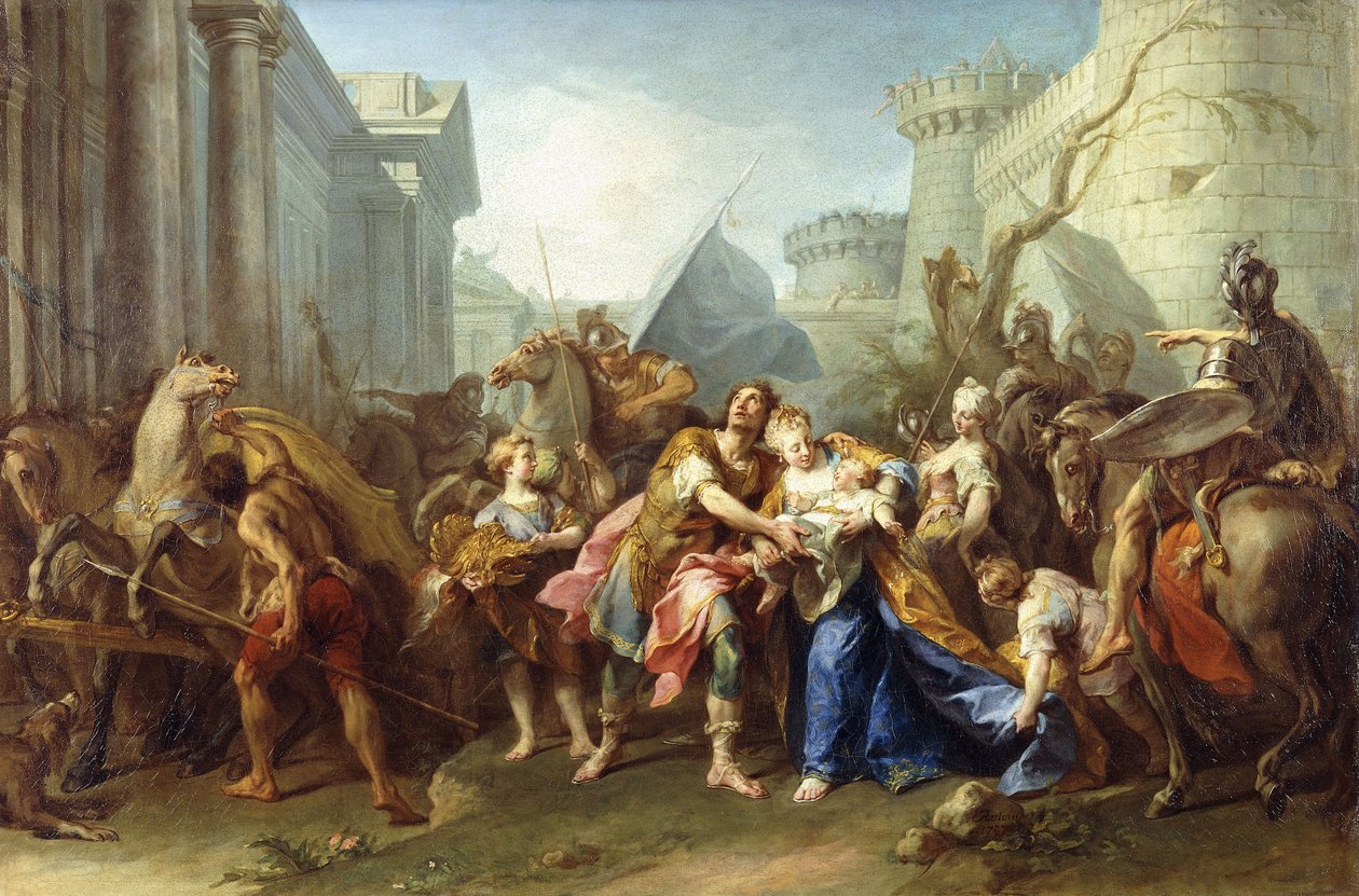 Ettore prende congedo da Andromaca, 1727 da Jean II Restout