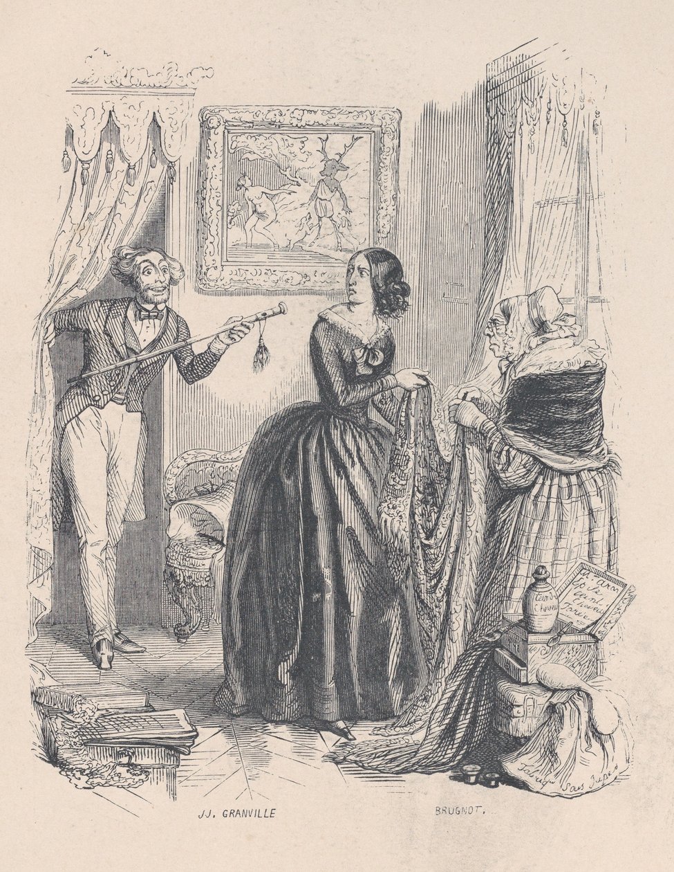 Nuovo Atteone, ho sorpreso Diana, non nel suo bagno ma con un mercante nel bagno. dalla... da Jean Ignace Isidore Gérard
