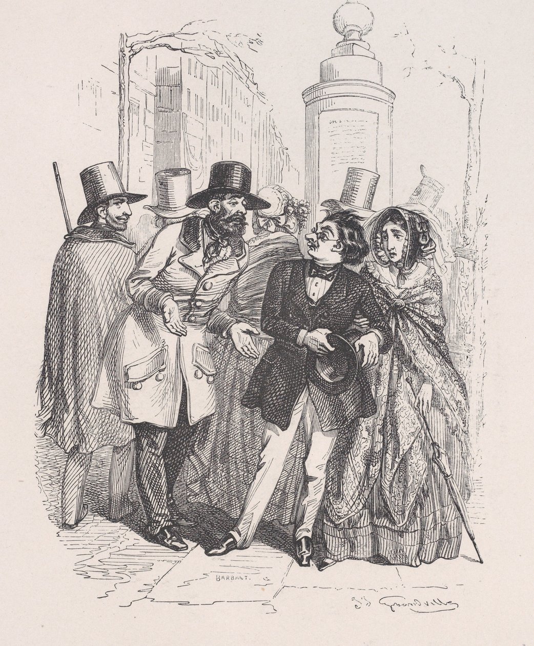 Si potrebbe incolparti per tre anni se lasciassi cadere il loro cappello. dalla Piccola M... da Jean Ignace Isidore Gérard