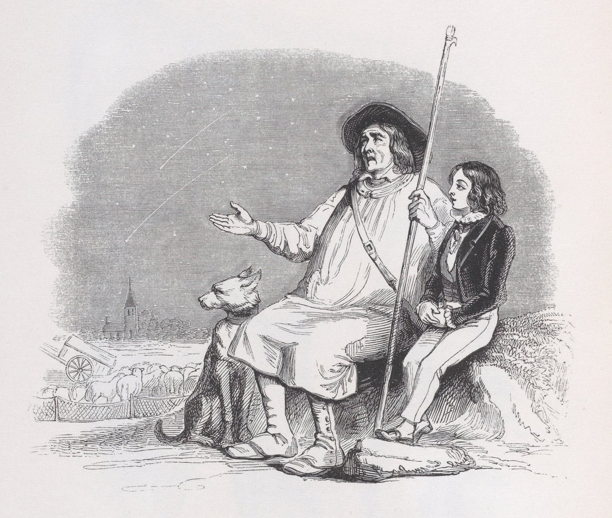 Stelle cadenti da Le opere complete di Béranger da Jean Ignace Isidore Gérard
