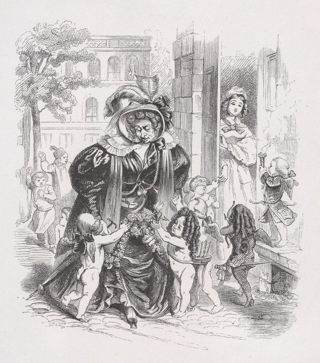 I poveri putti da Le opere complete di Béranger, 1836 da Jean Ignace Isidore Gérard