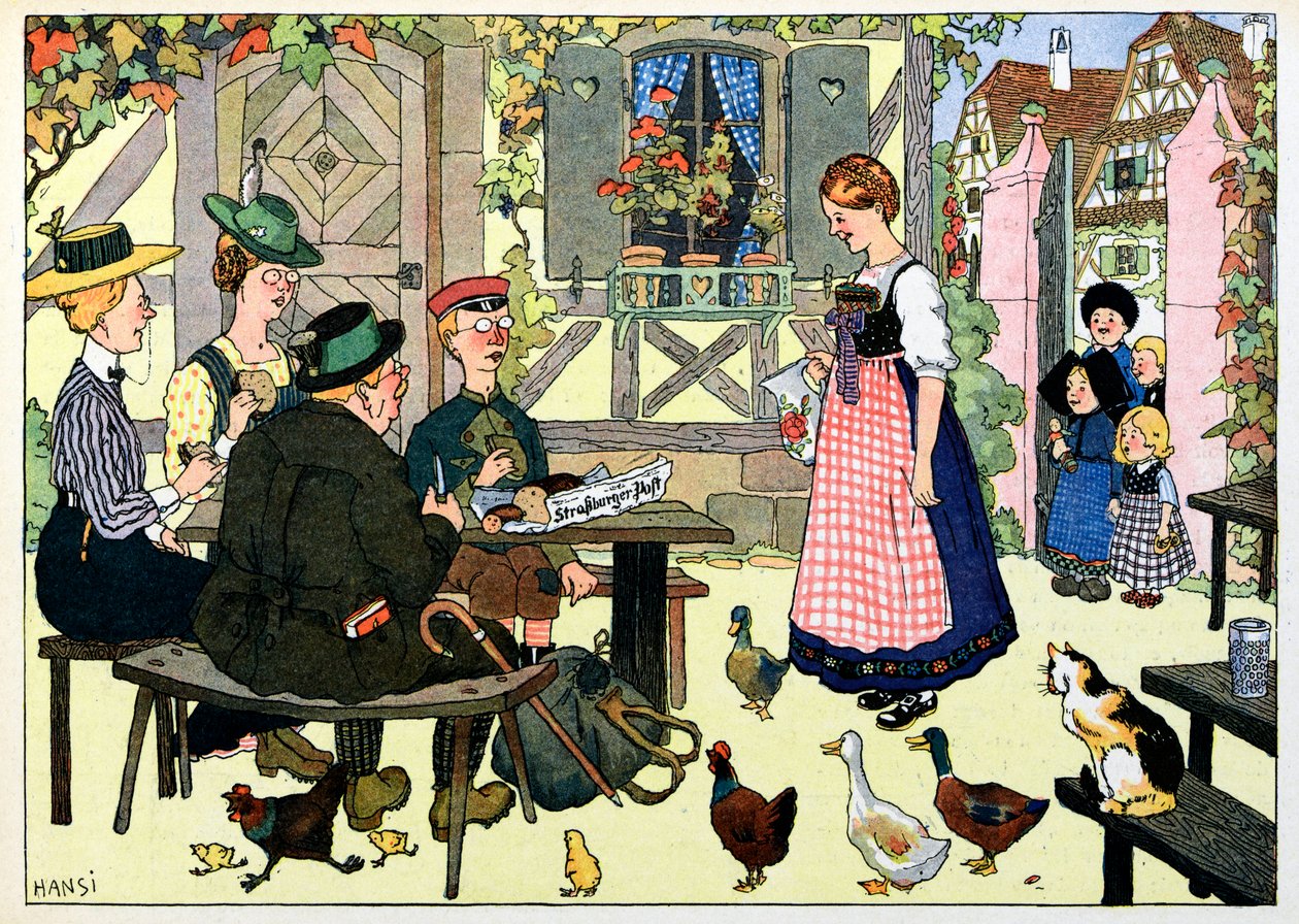 Il mio villaggio, quelli che non dimenticano: turisti tedeschi da Jean Jacques (1873 1951) Waltz