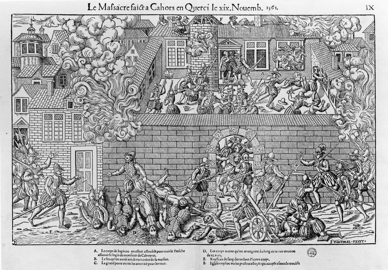 Il massacro di Cahors da Jean Jacques (after) Perrissin