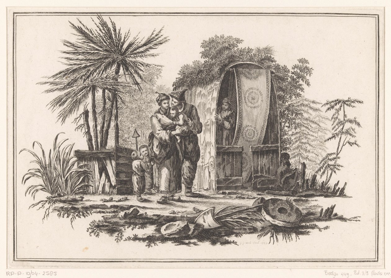 Tatto (Nuovo quaderno di sei fogli di diversi soggetti cinesi storici, rappresentanti i cinque sensi della natura) da Jean Jacques Avril (I)