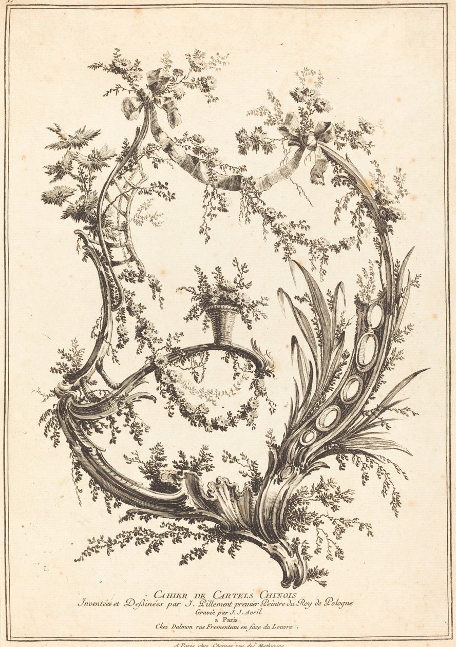 Pagina del titolo da Jean Jacques Avril I after Jean Baptiste Pillement