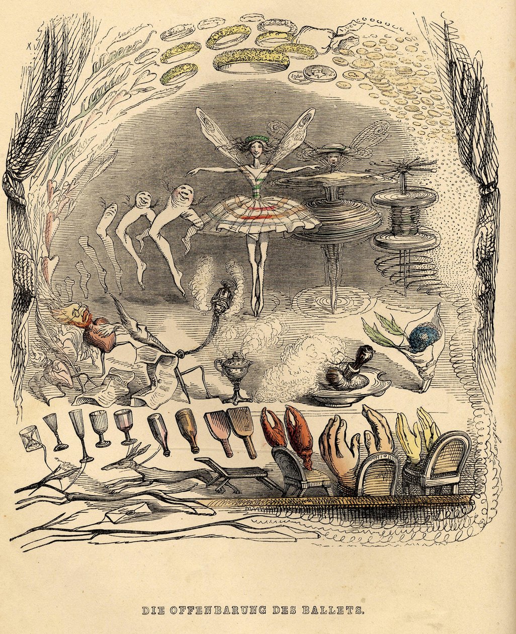 Le rivelazioni del Balletto, 1840s da Jean Jacques Grandville